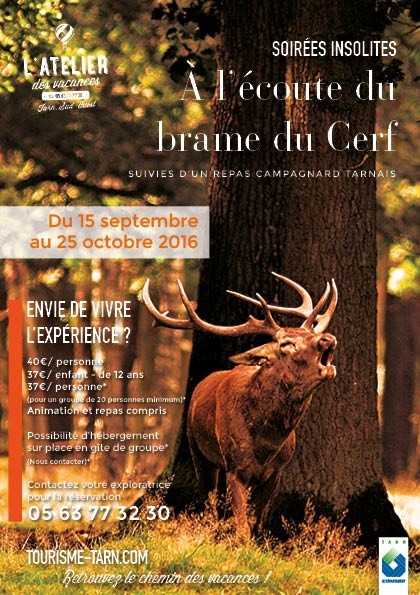 À l'écoute du brame du cerf  2016  Les Conserves de Garrissou